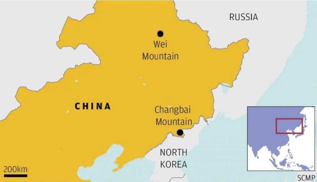 Weishan  Changbai volcano