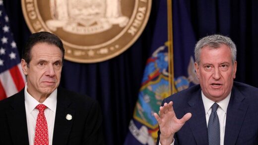 Click to enlarge de blasio cuomo new york