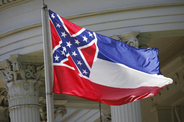 The state flag of Mississippi