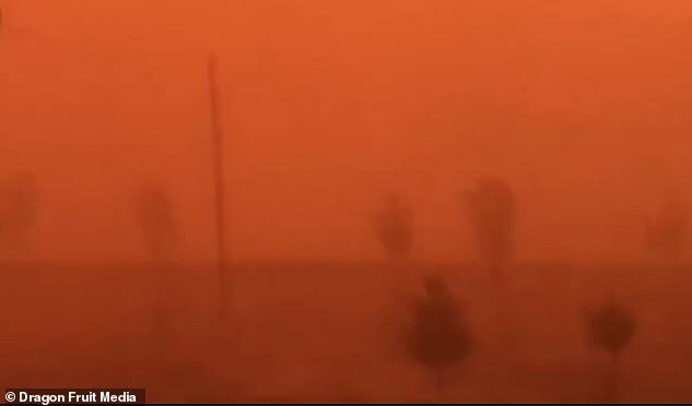 Sandstorm in Hotan, China