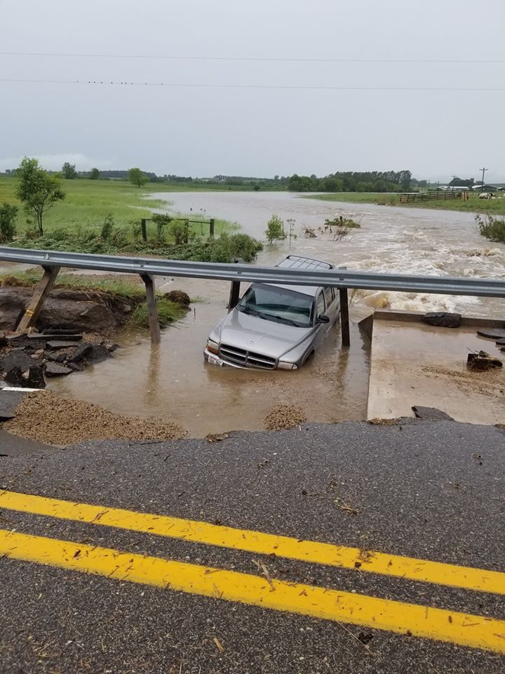 floods in St. Croix County Wisconsin, USA, June 2020.