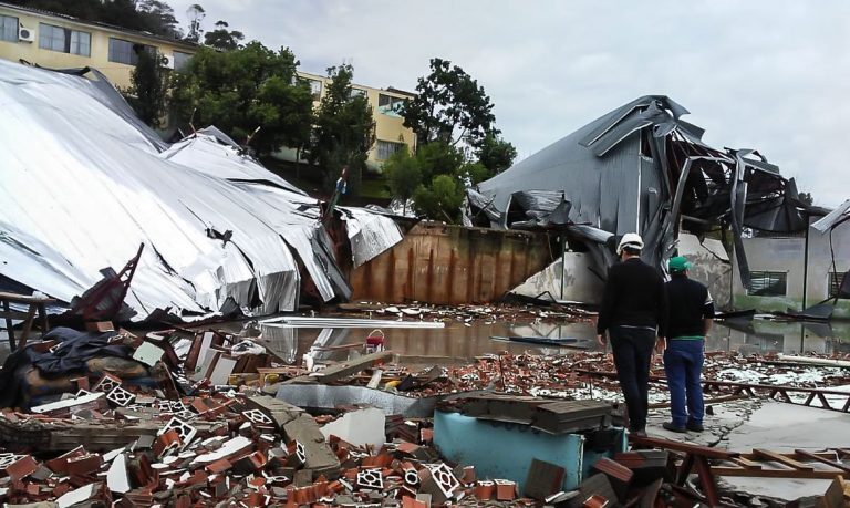Cyclone damage in Santa Catarina state, Brazil, 30 June 2020.