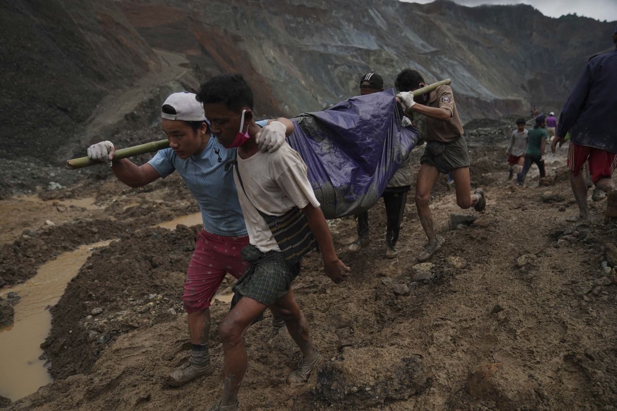 myanmar mine landslide july 2020