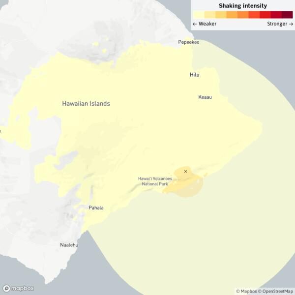 Hawaii earthquakes