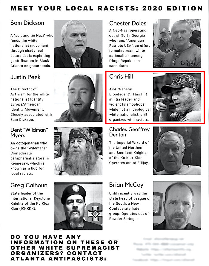 Click to enlarge local racists page