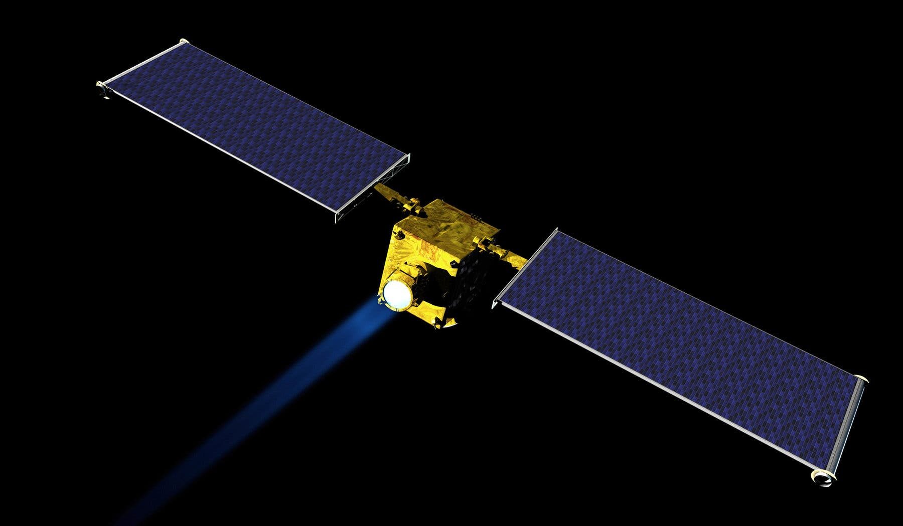 Click to enlarge NASA's Double Asteroid Redirection Test spacecraft