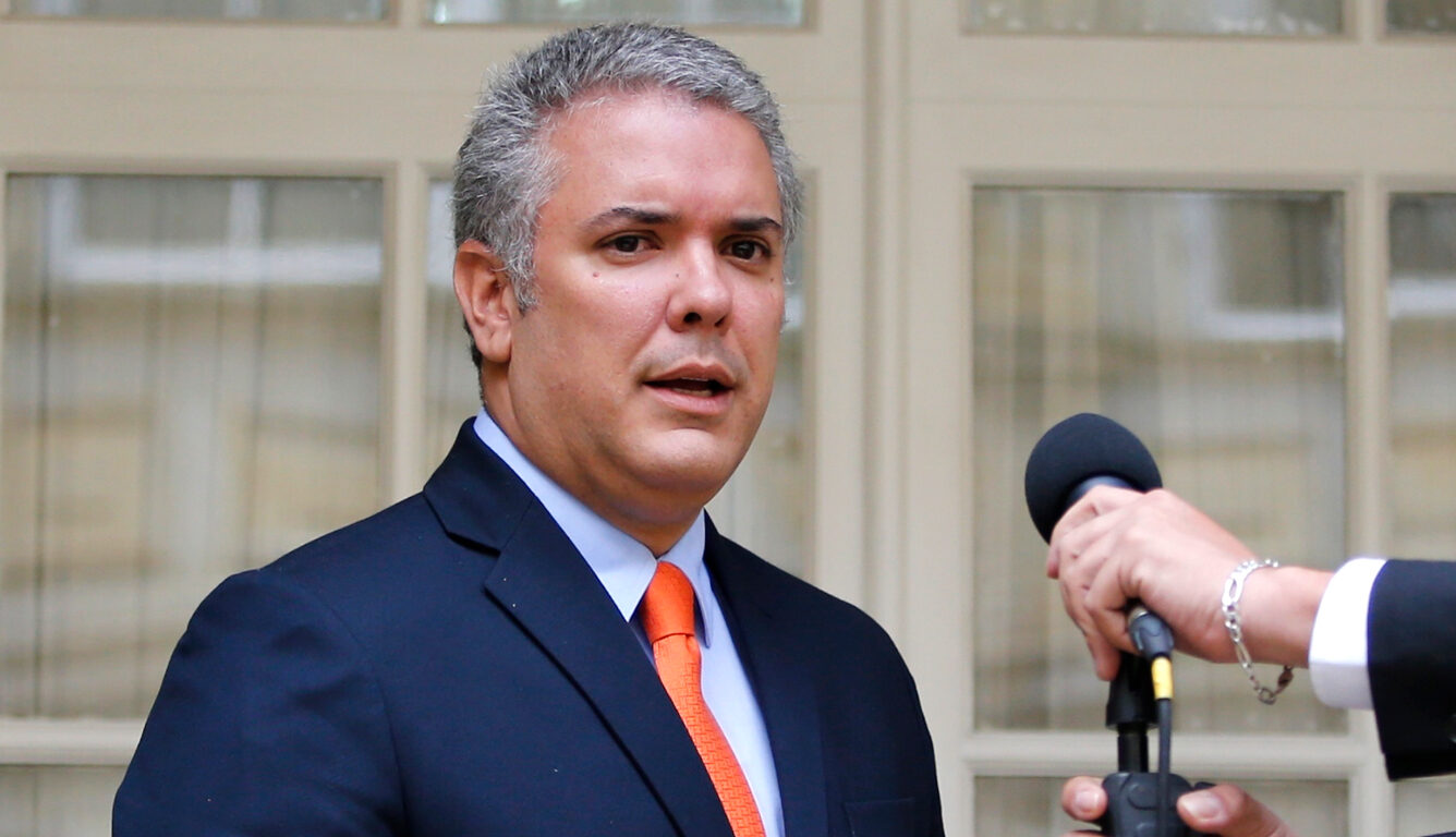 Click to enlarge Colombian President Iván Duque