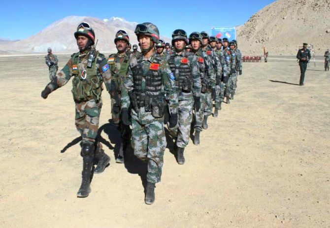 chinese troops
