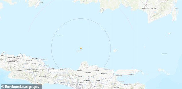 A 6.6 magnitude earthquake has struck the Java Sea off the Indonesian coast