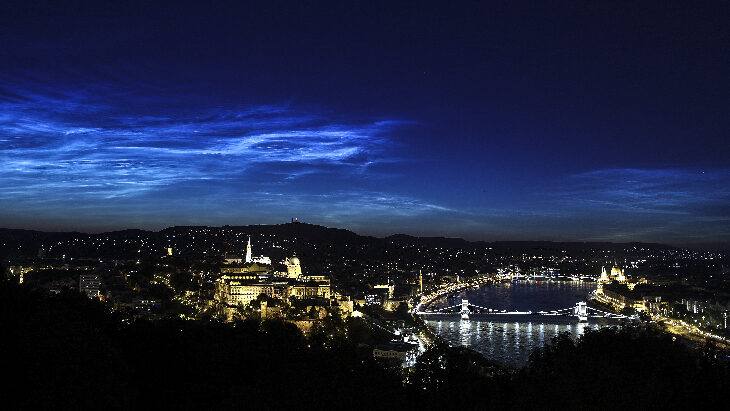 Noctilucent Clouds on July 5, 2020 @ Budapest, Hungary