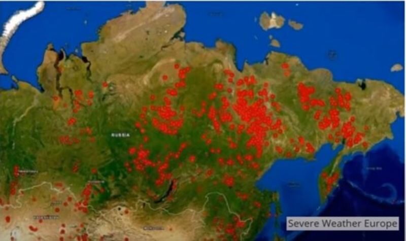Click to enlarge Siberia wildfires