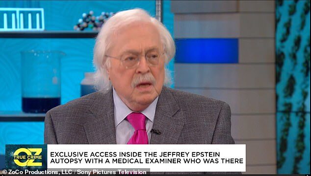 Click to enlarge pathologist Michael Baden epstein autopsy