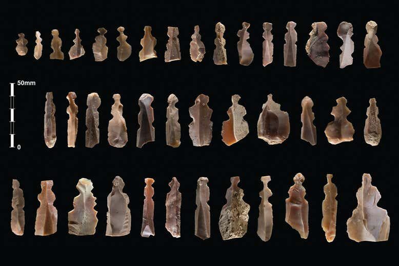Click to enlarge The potential flint figurines