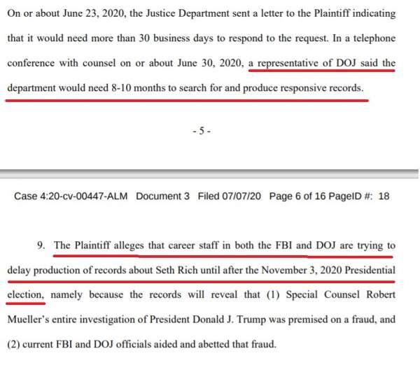 DOJ delay