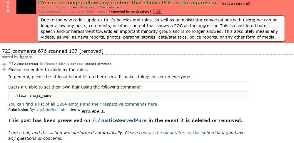 Click to enlarge reddit censorship POC