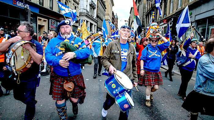Click to enlarge March in Scotland