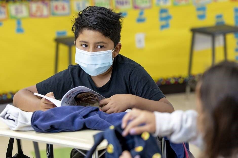 Click to enlarge student schoolchildren mask