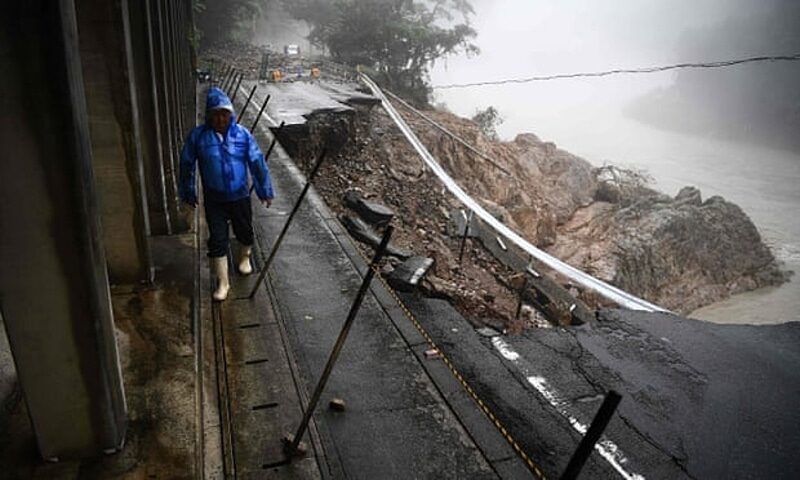 flooding japan bridge july 2020