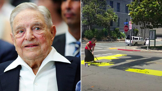 Click to enlarge soros black lives matter painted street