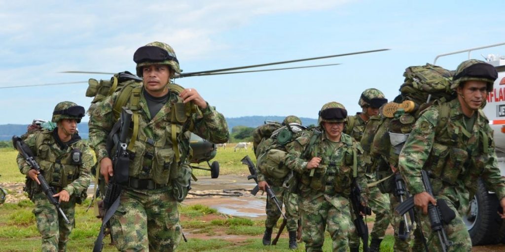 Colombian troops