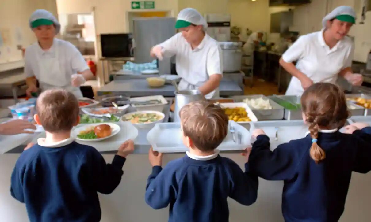Click to enlarge school dinners