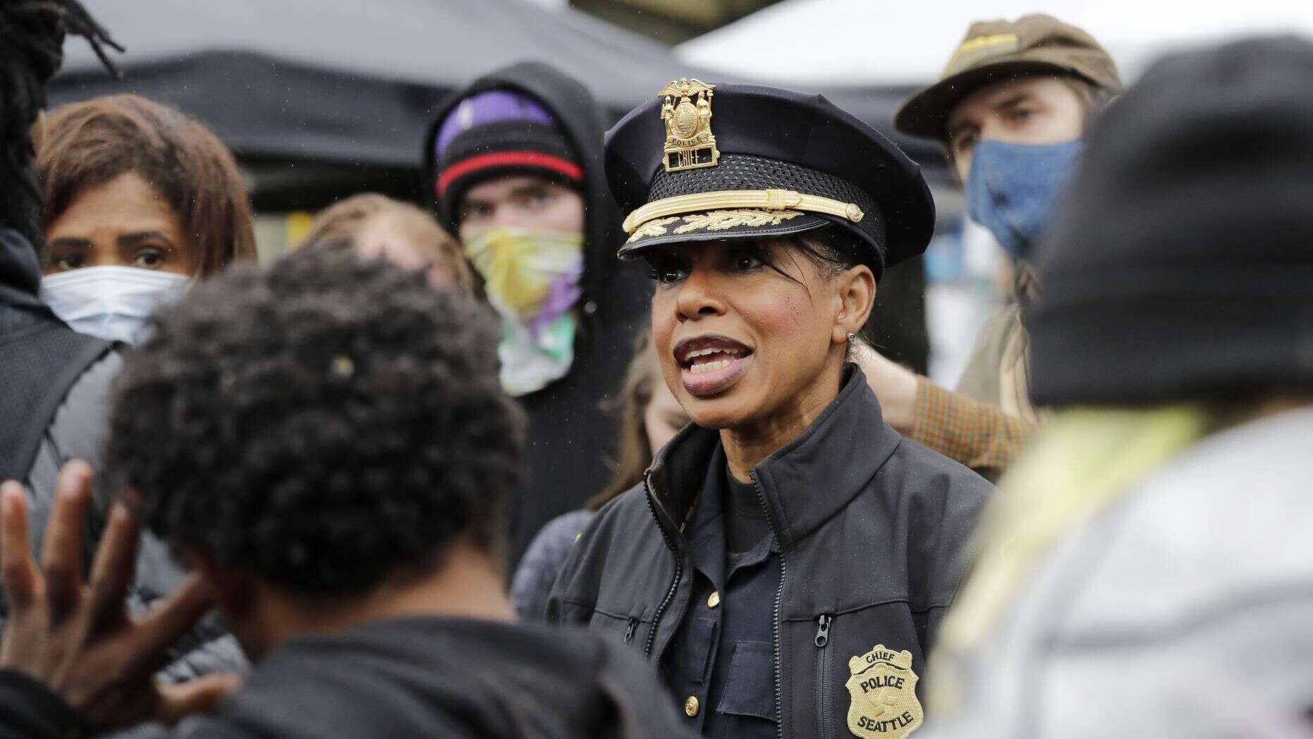 Click to enlarge Seattle Police Chief Carmen Best