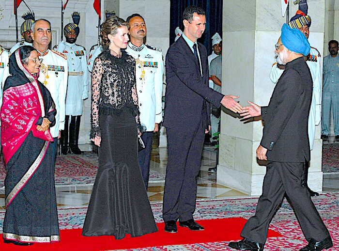 Click to enlarge Assad/wife/Singh