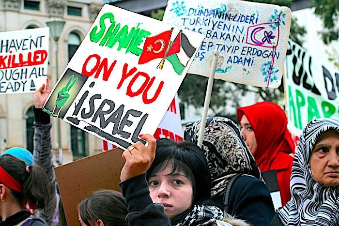 Click to enlarge Protest march