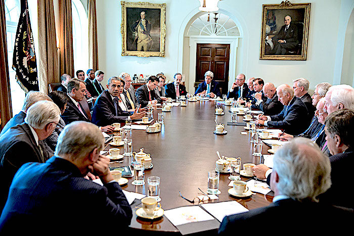Click to enlarge Obama WH meeting