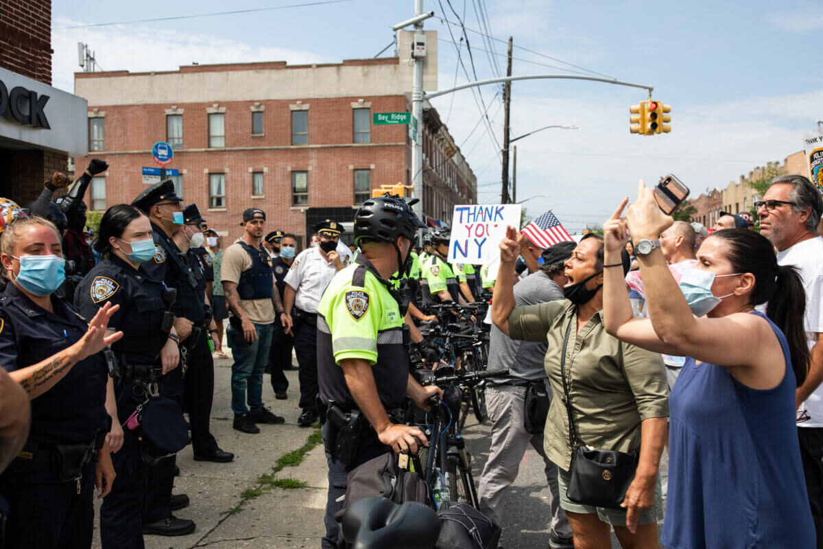 NYPD BLM clash