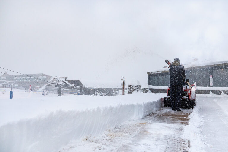 The first big snowfall since the start of May and it was a good one. Perisher yesterday morning.