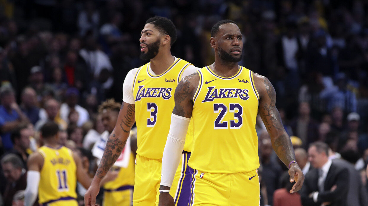 Click to enlarge LeBron James and Anthony Davis