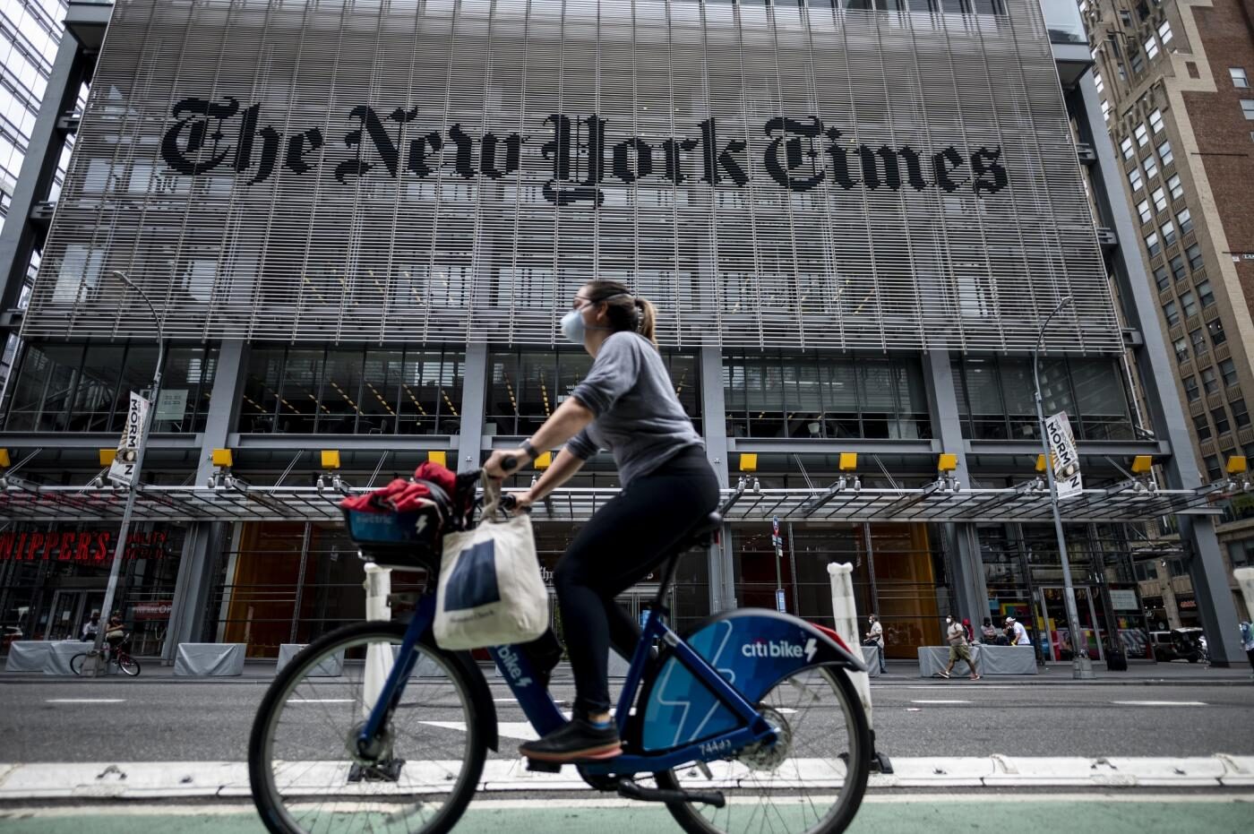 Click to enlarge New York Times building