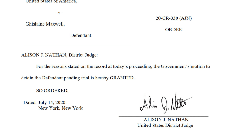 bail denied Ghislaine Maxwell