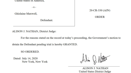 bail denied Ghislaine Maxwell