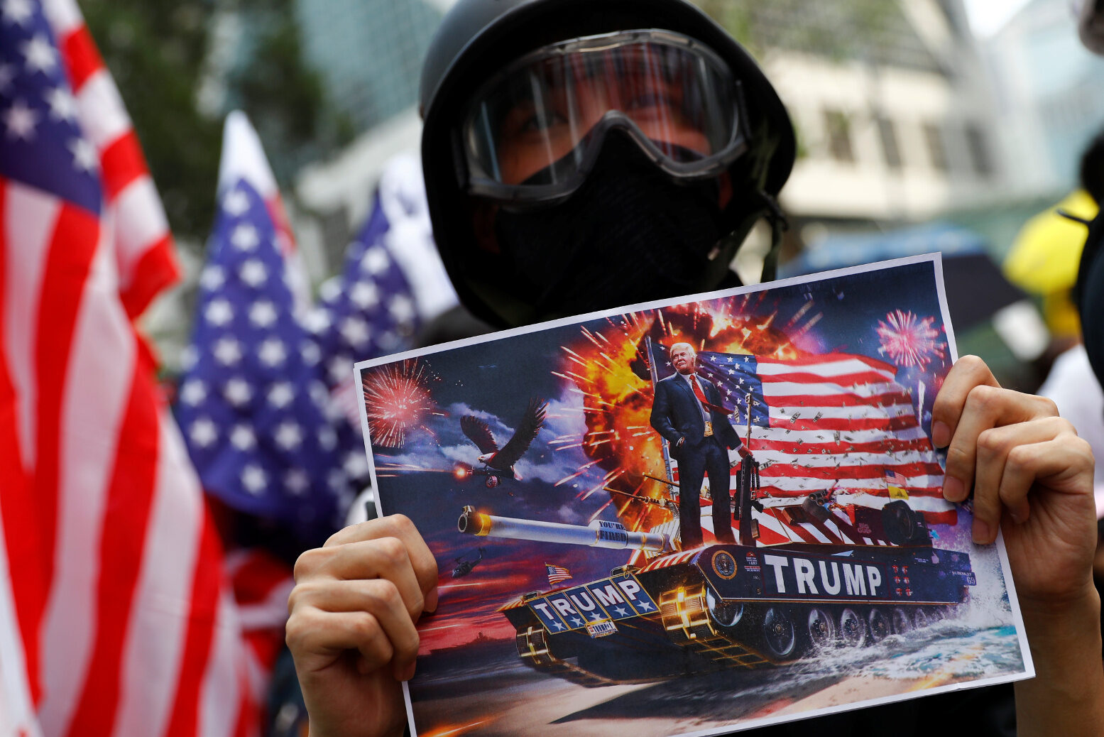 hong kong protests trump picture