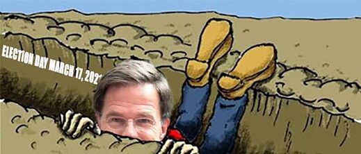Dutch Prime Minister Mark Rutte cartoon