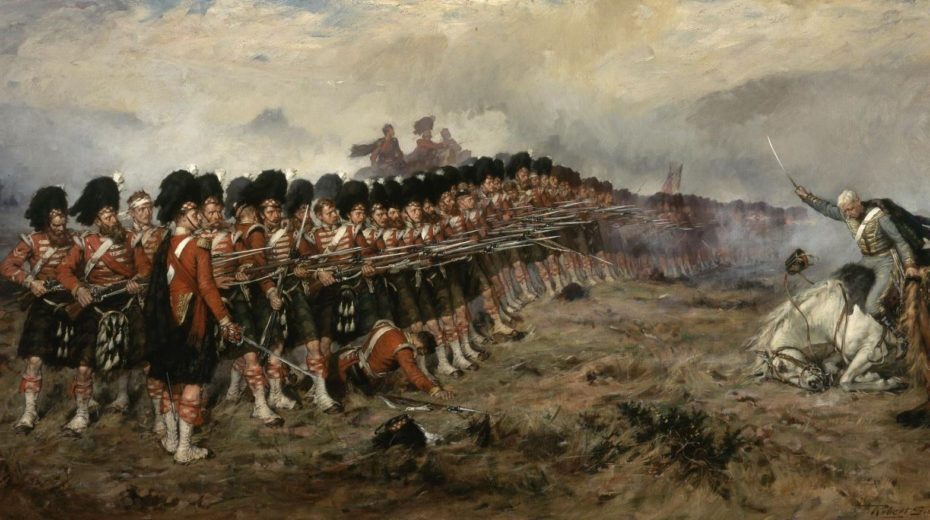 Click to enlarge Thin red line crimea battle balaclava painting