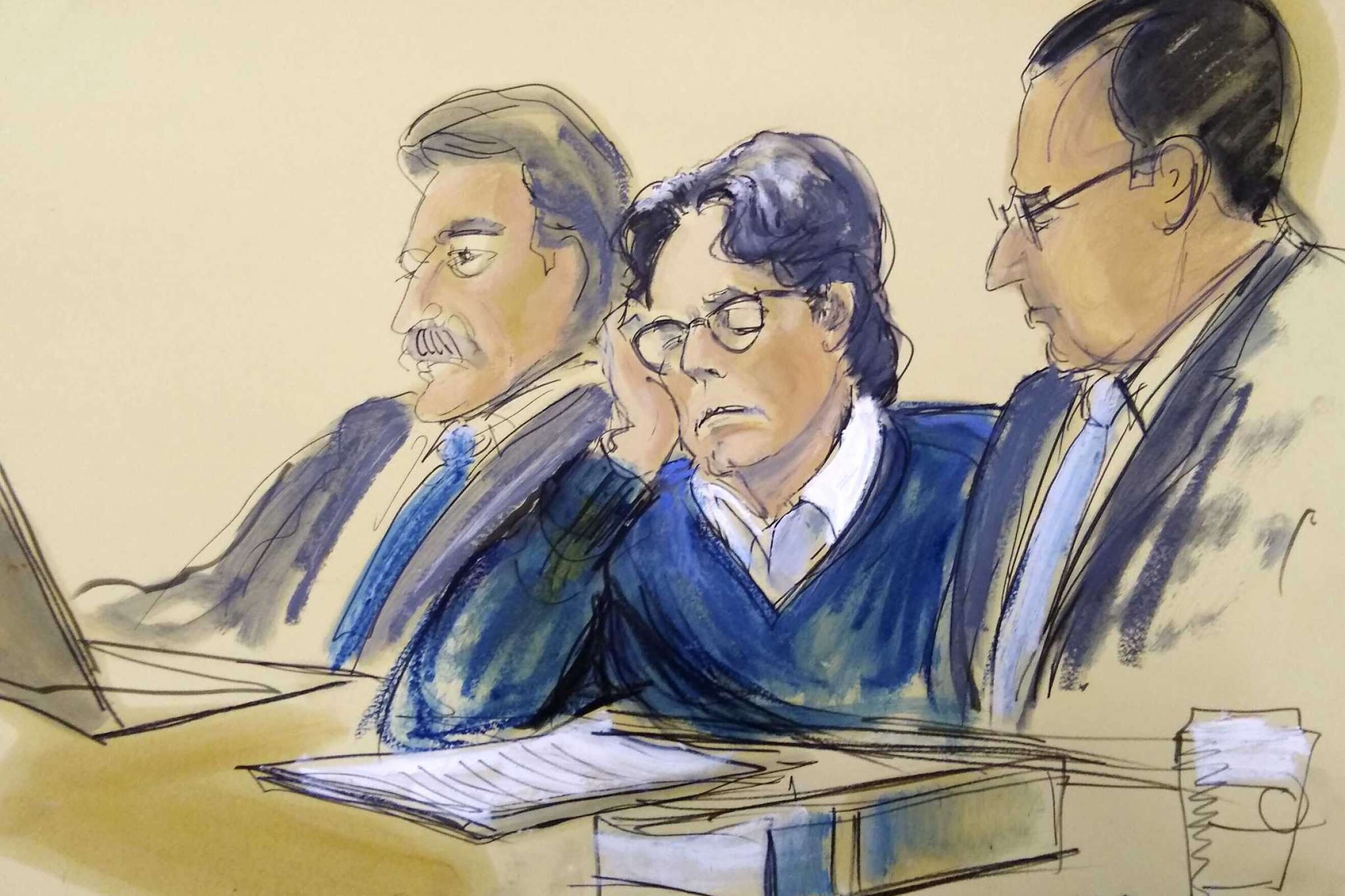 Click to enlarge Keith Raniere courtroom artist sketch