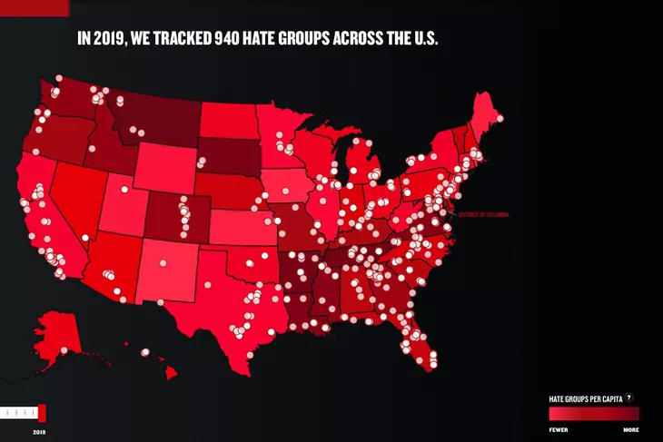 SPLC hate map