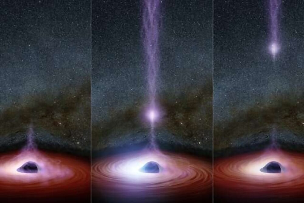 Click to enlarge black hole corona disappears