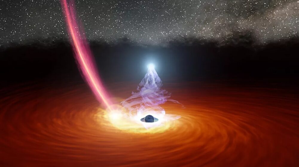 black hole corona disappears