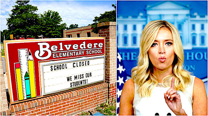 Click to enlarge school sign, McEnany