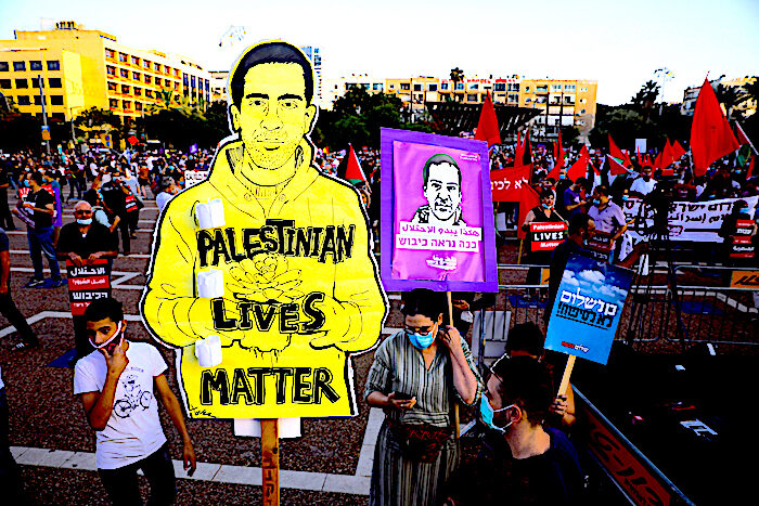 Click to enlarge Palestinian protest