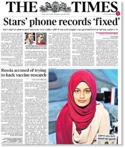Click to enlarge Times article