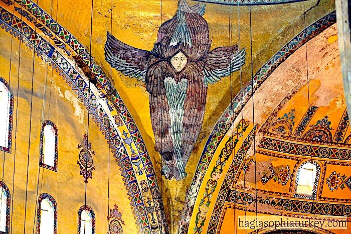 Click to enlarge Seraphic angel mosaic