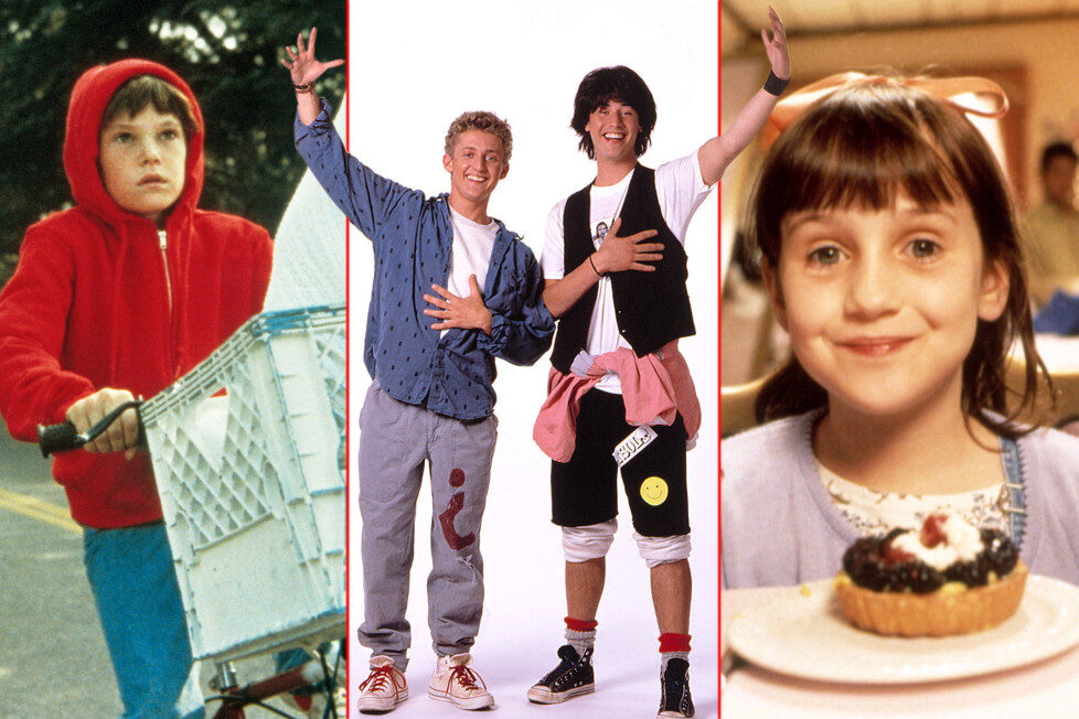 Child stars Henry Thomas, Alex Winter, Keanu Reeves and Mara Wilson.