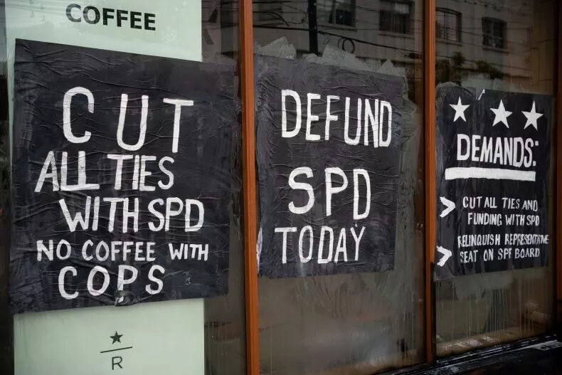 seattle Starbucks Reserve Roastery window signs