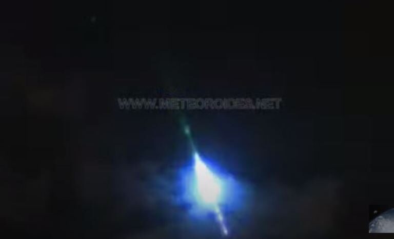 Meteor fireball Spain