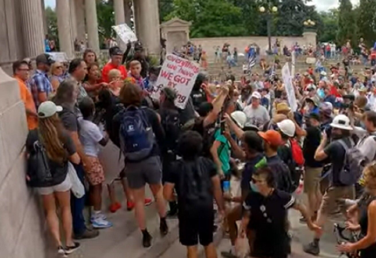 back the blue rally denver